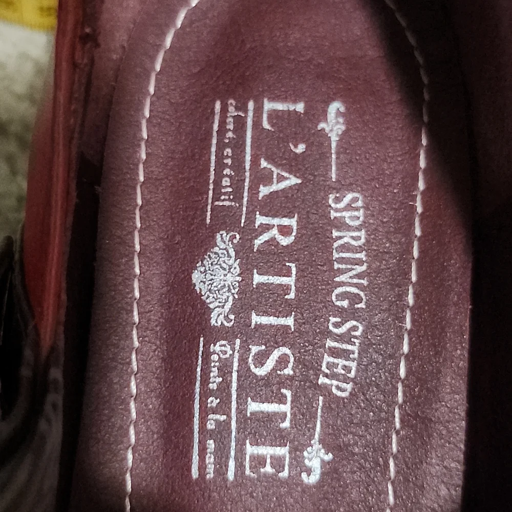 Red and Brown Mary Janes - Picture 5 of 6